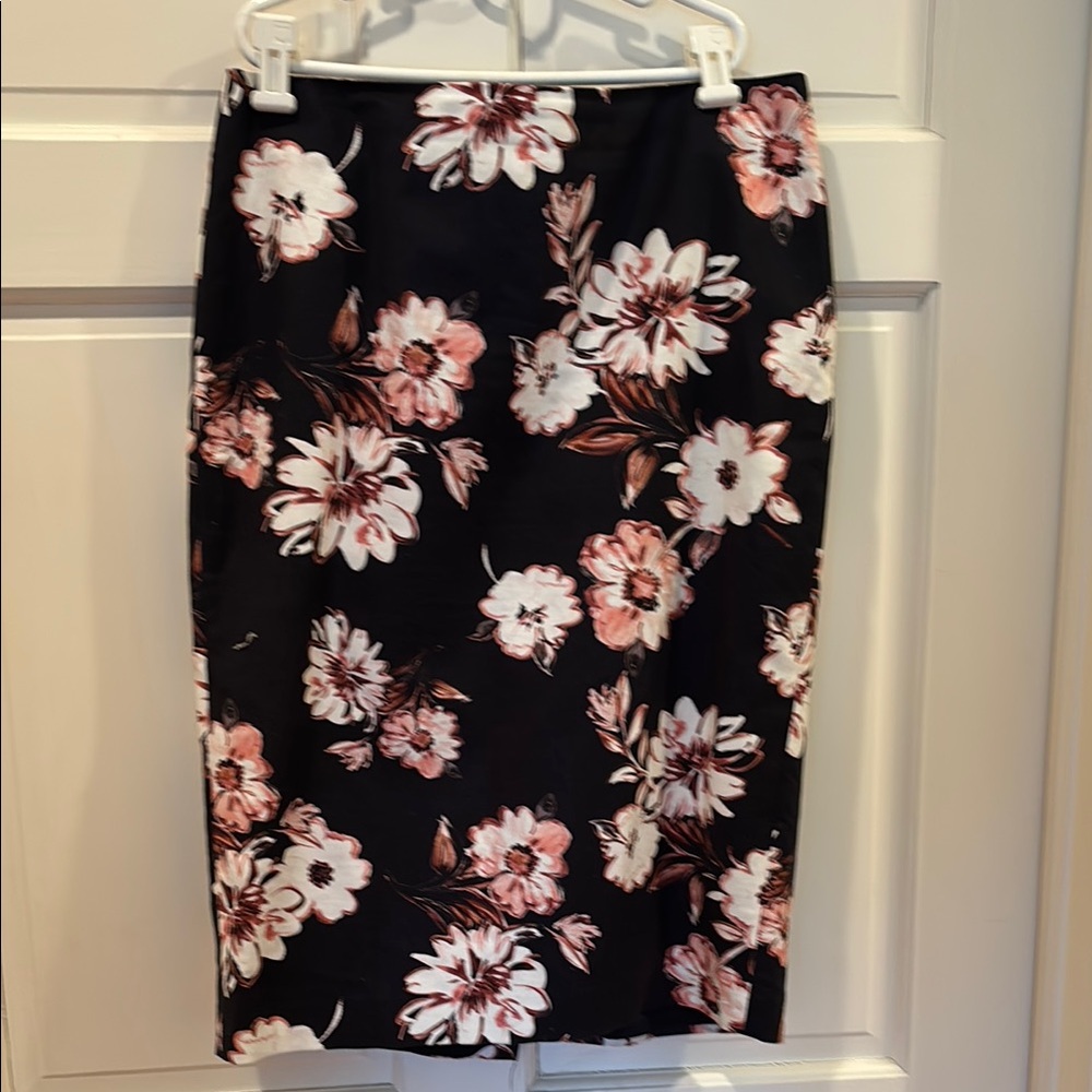 Floral Black and Pink Women's Skirt